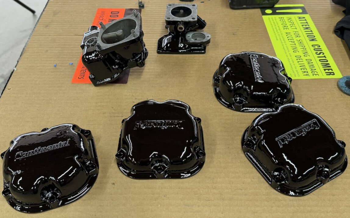 Overhauled cylinder valve covers